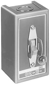 Schneider Electric Non-Reversing NEMA Manual Starter; 30A; 600VAC; 3-Pole; Toggle Operator; NEMA 1 Surface Mount; w/ Pilot Light